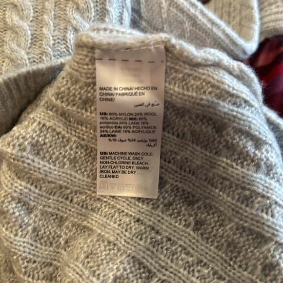 White House Black Market Gray Sweater. Never worn - Picture 3 of 3